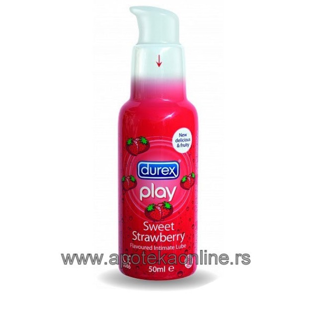 DUREX PLAY STRAWBERRY LUBRIKANT 50ML - Online Apoteka DUREX PLAY STRAWBERRY LUBRIKANT 50ML